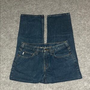 Carhartt Blue Denim Jeans with Gold Stitching B460 DVB